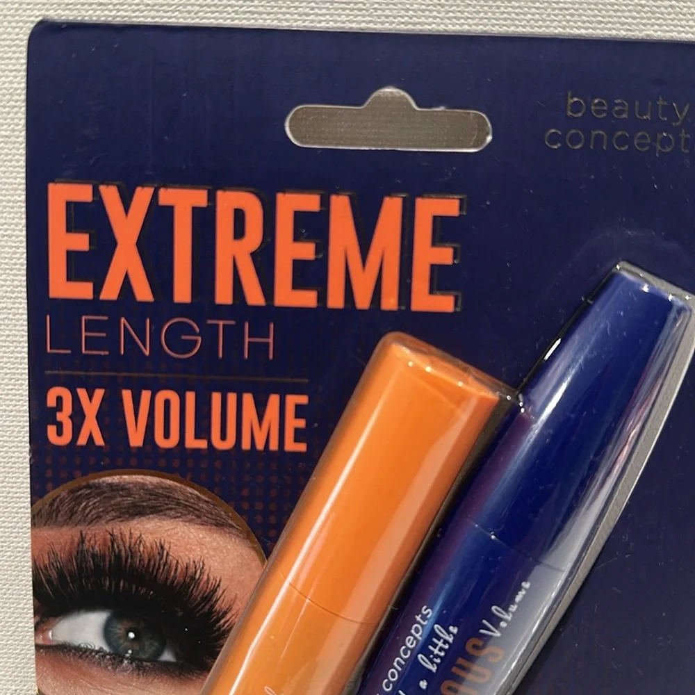 Beauty Concepts Duo Mascara Extreme Length 3X Volume and Lengthening Mascaras.